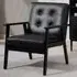 Accent Chair with Armrest - Black