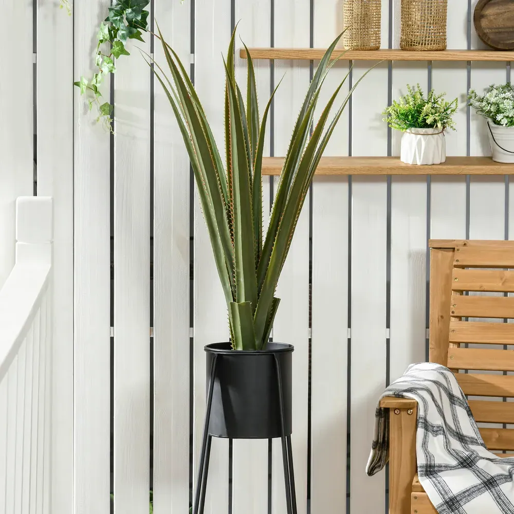 Agave Succulent Artificial Plant in Pot - Multi