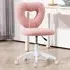 Armless Heart Office Chair - Pink