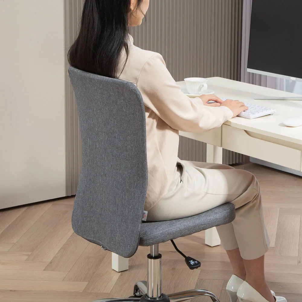 Armless Office Chair - Grey