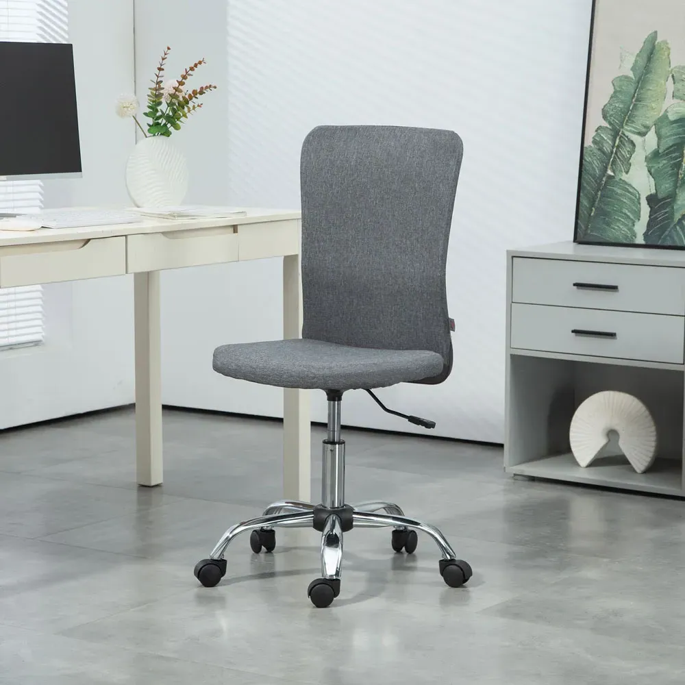 Armless Office Chair - Grey