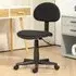 Armless Office Chair with Adjustable Height - Black