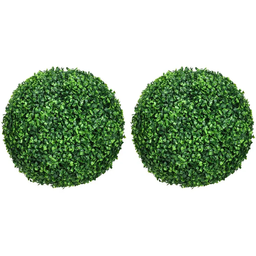 Artificial Boxwood Topiary Ball 2 Pack - Green image