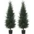Artificial Cypress Plant in Pot 120cm 2 Pack - Green