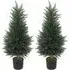 Artificial Cypress Plant in Pot 90cm 2 Pack - Green