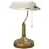Banker's Table Lamp - White, Antique Bronze