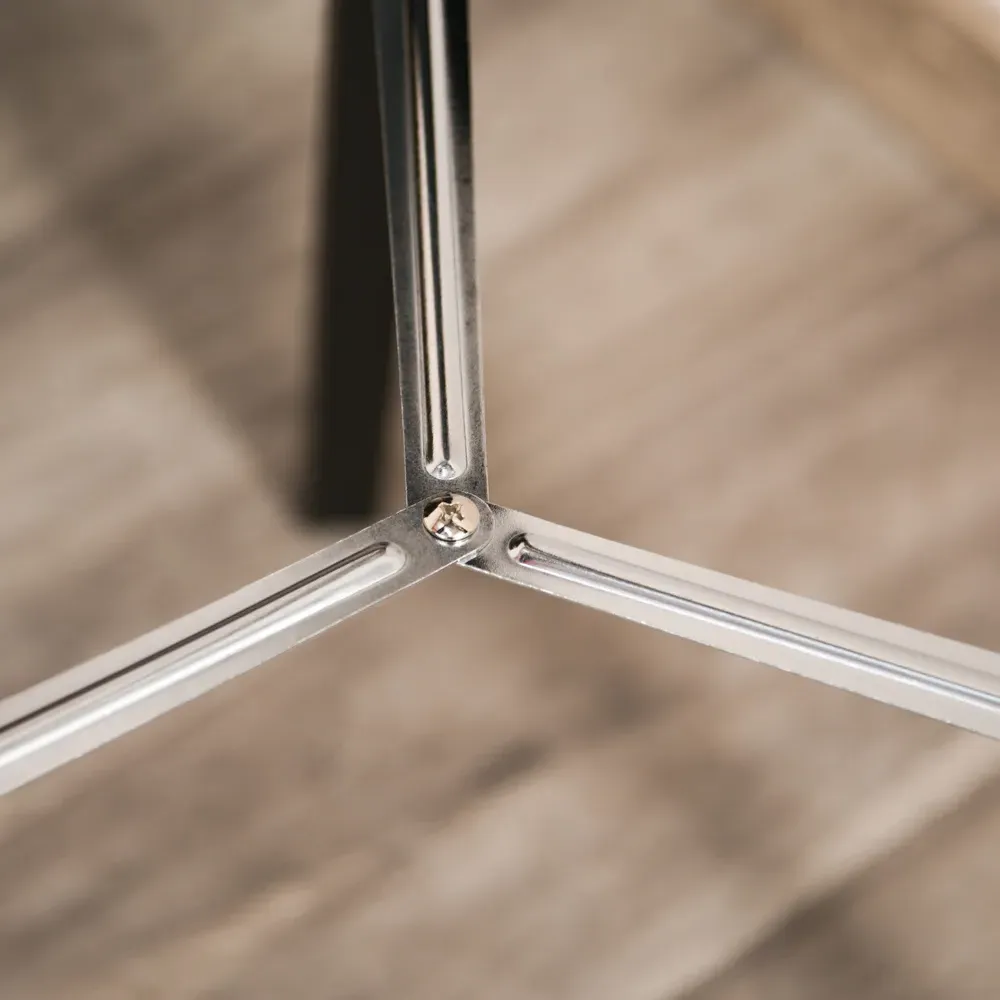 Black Adjustable Tripod Floor Lamp - Silver