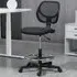 Black Mesh Swivel Standing Desk Office Chair