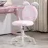 Bunny Vanity Chair with Swivel Wheels - Multi, Faux Fur