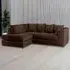 Canolo 3-Seater Right Hand Corner Chaise Sofa - Brown, Jumbo Cord