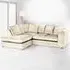 Canolo 3-Seater Right Hand Corner Chaise Sofa - Cream, Crush Velvet