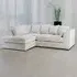 Canolo 3-Seater Right Hand Corner Chaise Sofa - Cream, Jumbo Cord