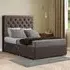 Castle Double Divan Bed with 2 Drawers - Grey, Malham Weave