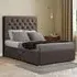 Castle King Size Divan Bed with 2 Drawers - Grey, Malham Weave