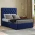 Castle King Size Divan Bed with 2 Drawers - Navy