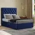 Castle Small Double Divan Bed with 2 Drawers - Navy