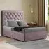 Castle Small Double Divan Bed with 2 Drawers - Pink, Plush