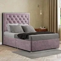 Castle Super King Size Divan Bed with 2 Drawers - Pink