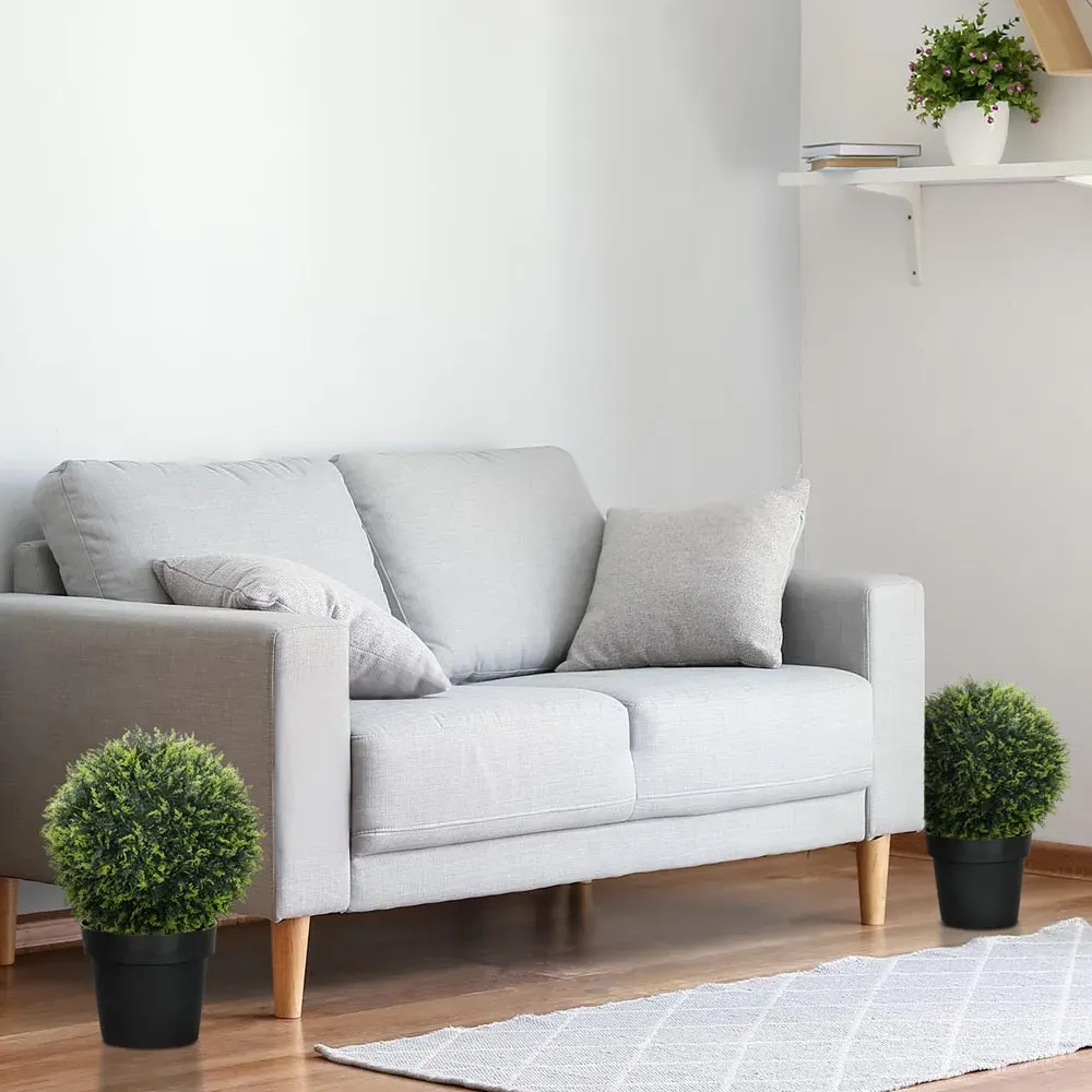 Cedar Topiary Ball 2 Pack - Green