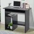 Compact Small Office Desk with Storage - Black