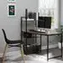 Computer Desk with 4 Tier Storage - Brown, Black