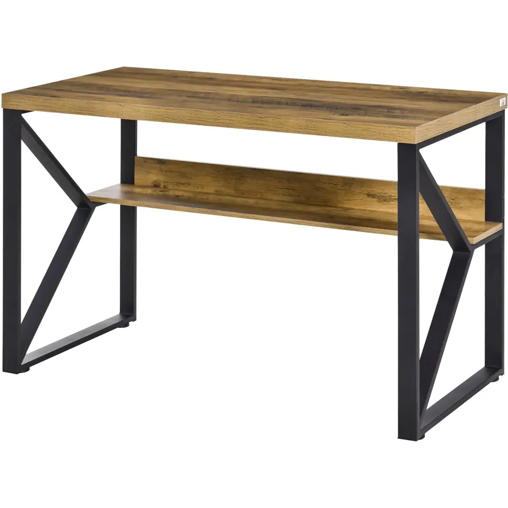 Computer Writing Desk with Storage - Brown