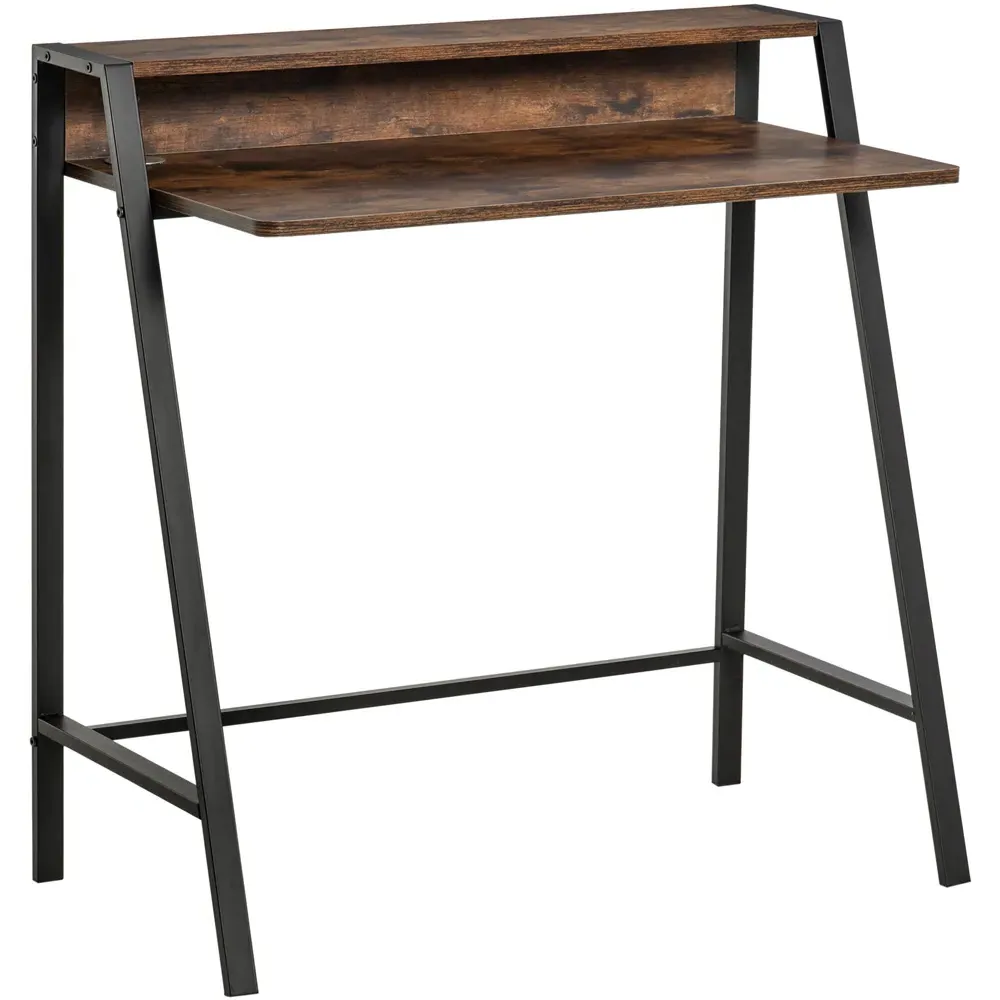 Computer Writing Desk with Storage - Brown