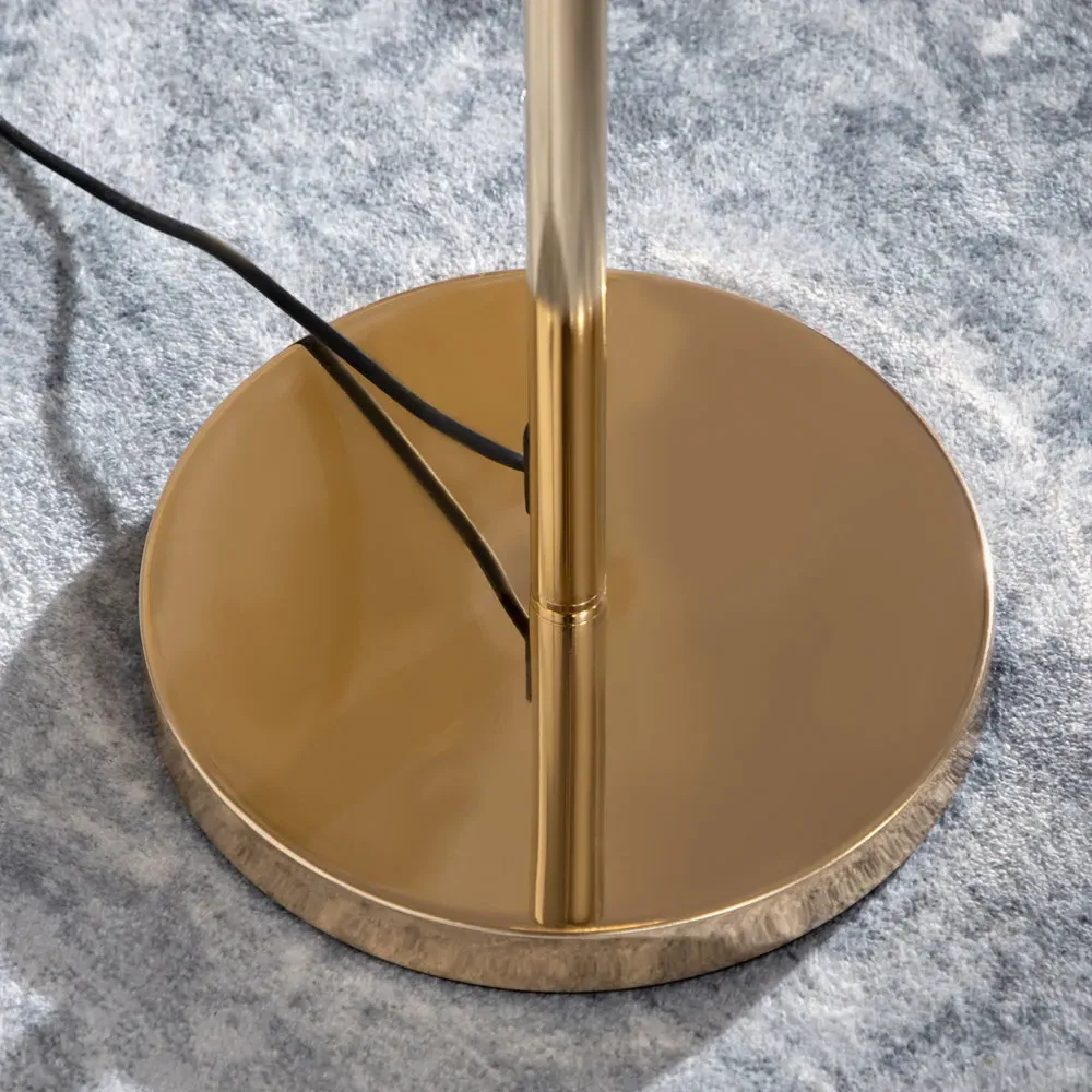 Crystal Floor Lamp with 5 Ball Shades - Gold, Metal