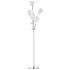 Crystal Floor Lamp with 5 Ball Shades - Silver, Metal