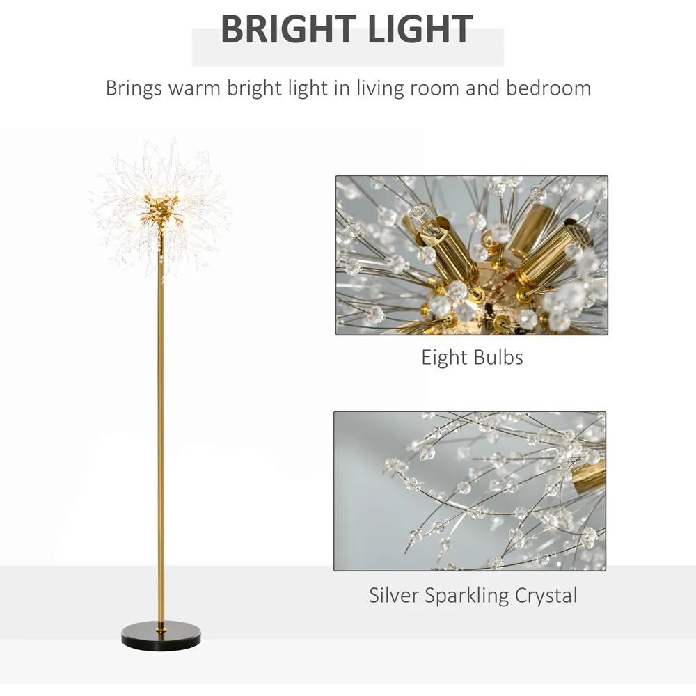 Dandelion Tall Floor Lamp - Gold