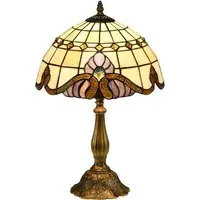 Decorative Table Lamp - Multi, Stained Glass