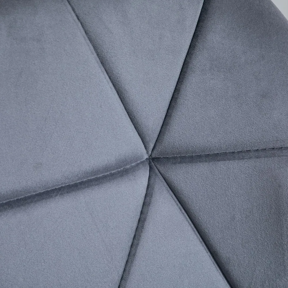 Diamond-Tufted Adjustable Bar Stool Set of 2 - Grey