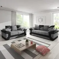 Dino 5-Seater Sofa Suite with Scatter Back - Grey