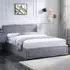 Double Ottoman Bed Frame with Storage - Grey