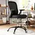 Draughtsman Ergonomic Drafting Office Chair - Black, Mesh