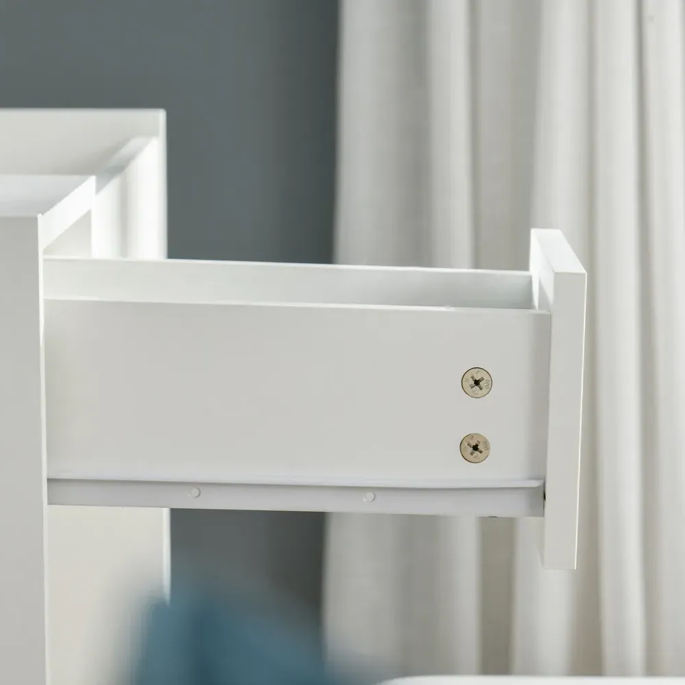 Dressing Table Set with Mirror - White