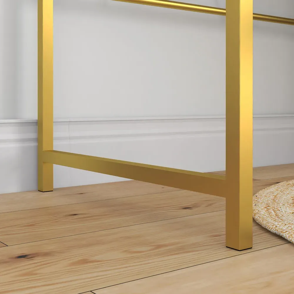 Dressing Table with Mirror - White