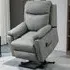 Electric Riser Recliner Chair with Remote - Grey, Faux Leather
