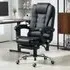 Ergonomic Vibration Massage Executive Office Chair - Black, PU Leather
