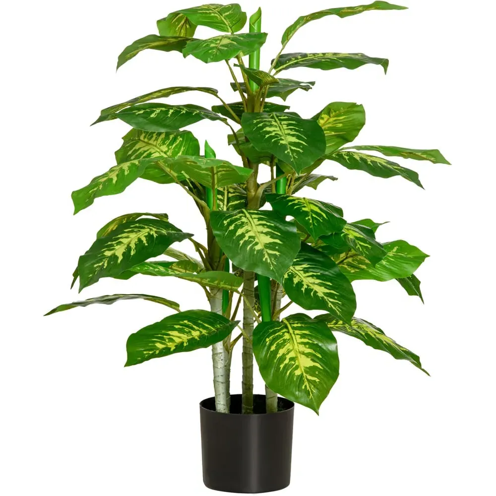 Evergreen Tree Artificial Plant In Pot 3ft - Multi image