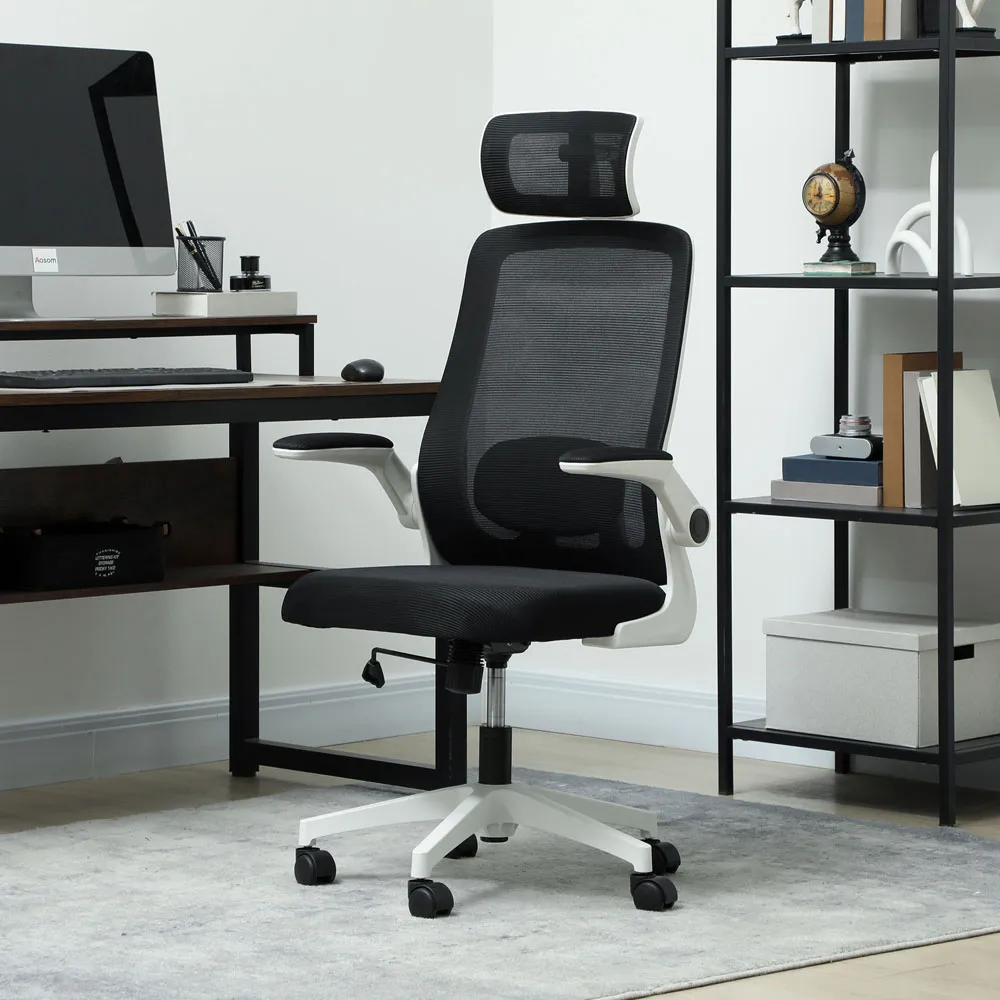 Executive Mesh Office Chair with Lumbar Support - Black
