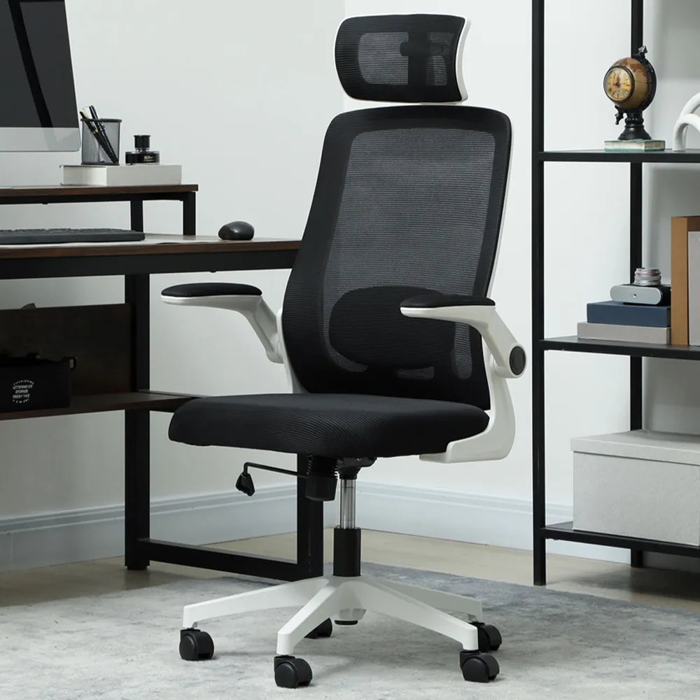 Executive Mesh Office Chair with Lumbar Support - Black