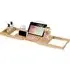 Extendable Bathtub Shelf with Storage - Bamboo
