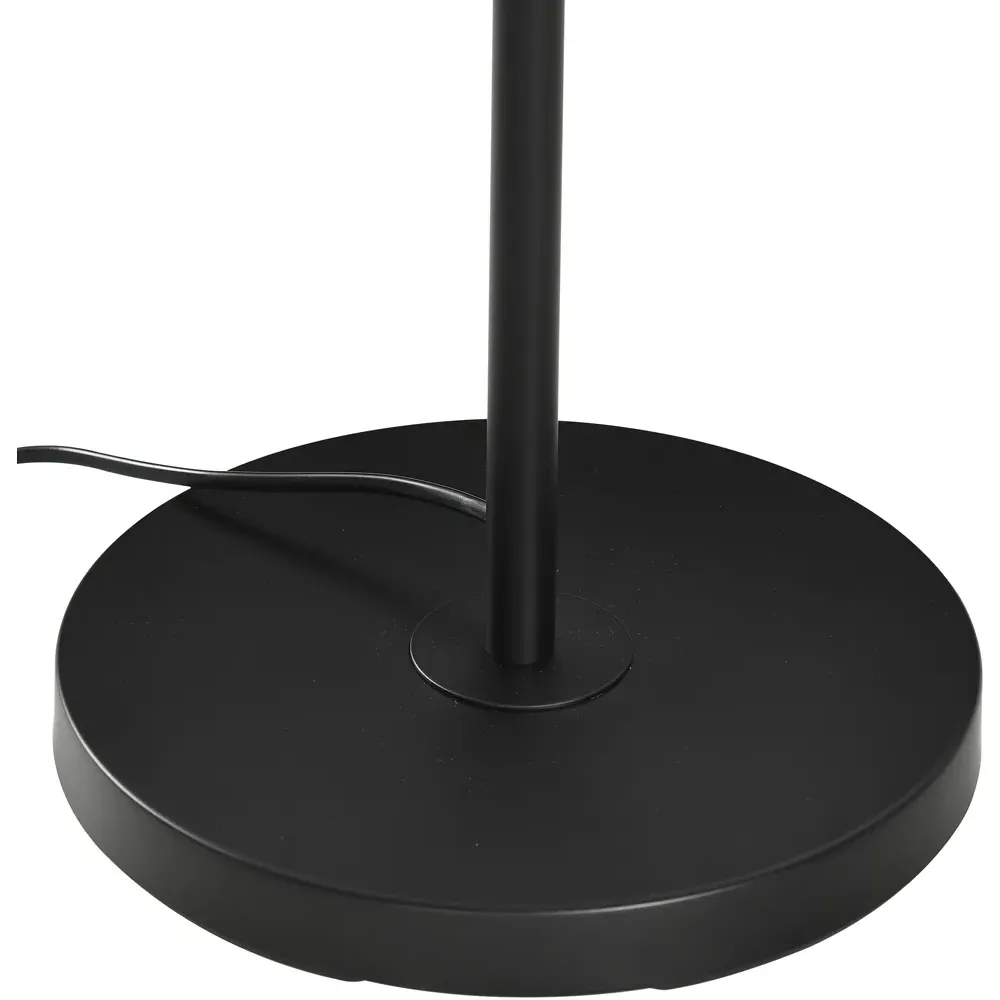 Farmhouse Floor Lamp with Rattan Shade - Brown