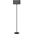 Floor Lamp with 2 Layer Shade - Black