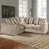 Florexa 5-Seater Corner Sofa - Cream, Crush Velvet