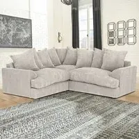 Florexa 5-Seater Corner Sofa - Cream, Jumbo Cord