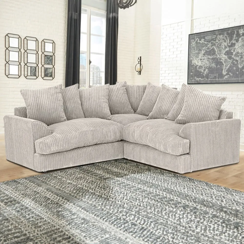Florexa 5-Seater Corner Sofa - Cream, Jumbo Cord