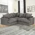 Florexa 5-Seater Corner Sofa - Grey, Jumbo Cord