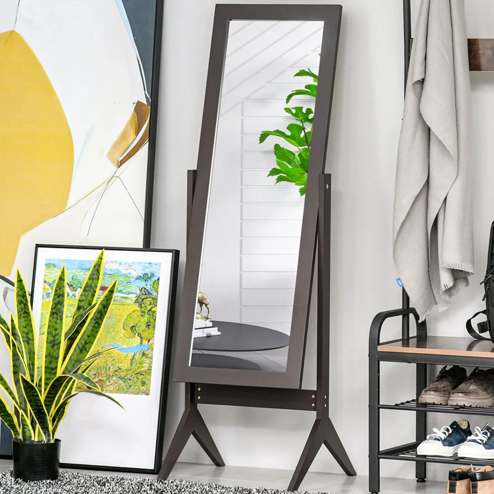 Freestanding Dressing Mirror - Brown